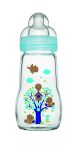MAM Lahev skleněná Feel good 260 ml, 2m+ modrá MAM Lahev skleněná Feel good 260 ml, 2m+ modrá
