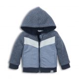 DIRKJE Mikina s kapucí D-BOY 62 Blue melee + soft green DIRKJE Mikina s kapucí D-BOY 62 Blue melee + soft green
