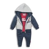 DIRKJE Set 3dílný D-BRAVE NOW 80 Grey melee + red + navy DIRKJE Set 3dílný D-BRAVE NOW 80 Grey melee + red + navy