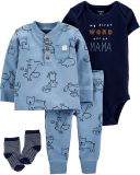 CARTER'S Set 4dílný body, tričko, kalhoty, ponožky chlapec 3 m/vel. 62 CARTER'S Set 4dílný body, tričko, kalhoty, ponožky chlapec 3 m/vel. 62