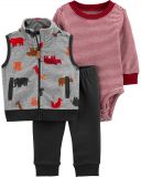 CARTER'S Set 3dílný vesta, body, kalhoty chlapec Dino 3 m CARTER'S Set 3dílný vesta, body, kalhoty chlapec Dino 3 m