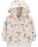 CARTER'S Mikina s kapucí na zip Floral Hoodie dívka 3 m/vel. 62 CARTER'S Mikina s kapucí na zip Floral Hoodie dívka 3 m/vel. 62
