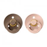 BIBS Colour dudlíky z přírodního kaučuku 2 ks vel. 1 Dark Oak / Blush BIBS Colour dudlíky z přírodního kaučuku 2 ks vel. 1 Dark Oak / Blush