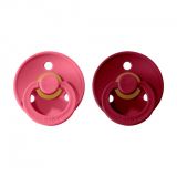BIBS Colour dudlíky z přírodního kaučuku 2 ks vel. 1 Coral / Ruby BIBS Colour dudlíky z přírodního kaučuku 2 ks vel. 1 Coral / Ruby