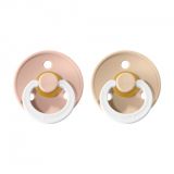 BIBS Colour dudlíky z přírodního kaučuku 2 ks vel. 1 Blush Noční/ Vanilla Noční BIBS Colour dudlíky z přírodního kaučuku 2 ks vel. 1 Blush Noční/ Vanilla Noční