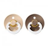 BIBS Colour dudlíky z přírodního kaučuku 2 ks vel. 1 Vanilla Noční / Dark Oak Noční BIBS Colour dudlíky z přírodního kaučuku 2 ks vel. 1 Vanilla Noční / Dark Oak Noční