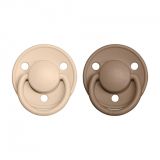 BIBS De Lux dudlíky z přírodního kaučuku 2 ks vel. 1 Vanilla / Dark Oak BIBS De Lux dudlíky z přírodního kaučuku 2 ks vel. 1 Vanilla / Dark Oak