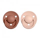 BIBS De Lux dudlíky z přírodního kaučuku 2 ks vel. 1 Woodchuck / Blush BIBS De Lux dudlíky z přírodního kaučuku 2 ks vel. 1 Woodchuck / Blush