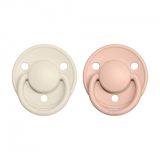 BIBS De Lux dudlíky z přírodního kaučuku 2 ks vel. 1 Ivory / Blush BIBS De Lux dudlíky z přírodního kaučuku 2 ks vel. 1 Ivory / Blush