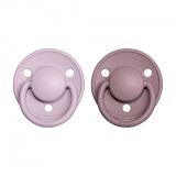 BIBS De Lux dudlíky z přírodního kaučuku 2 ks vel. 1 Dusky Lilac / Heather BIBS De Lux dudlíky z přírodního kaučuku 2 ks vel. 1 Dusky Lilac / Heather