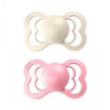 BIBS Supreme dudlíky z přírodního kaučuku 2 ks vel. 1 Ivory / Baby Pink BIBS Supreme dudlíky z přírodního kaučuku 2 ks vel. 1 Ivory / Baby Pink