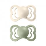 BIBS Supreme dudlíky z přírodního kaučuku 2 ks vel. 1 Ivory / Sage BIBS Supreme dudlíky z přírodního kaučuku 2 ks vel. 1 Ivory / Sage