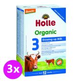 3x HOLLE Bio Detská mliečna výživa 3 pokračovacia