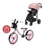 KINDERKRAFT Kočárek sportovní Cruiser Pink + Dětské odrážedlo 2way Next Light pink KINDERKRAFT Kočárek sportovní Cruiser Pink + Dětské odrážedlo 2way Next Light pink