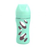 TWISTSHAKE Kojenecká láhev Anti-Colic skleněná 260ml (dudl.M) Pastelově zelená TWISTSHAKE Kojenecká láhev Anti-Colic skleněná 260ml (dudl.M) Pastelově zelená