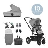 EASYWALKER Set kombinovaný kočárek Harvey2 All-Terrain Stone Grey s příslušenstvím EASYWALKER Set kombinovaný kočárek Harvey2 All-Terrain Stone Grey s příslušenstvím