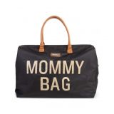 CHILDHOME Přebalovací taška Mommy Bag Black Gold