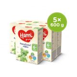 HAMI 5 x Následné dojčenské mlieko 600 g 6+