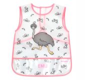 BABYONO Omyvatelný bryndák Emu 33 x 40 cm 24 m+ BABYONO Omyvatelný bryndák Emu 33 x 40 cm 24 m+