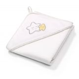 BABYONO Osuška s kapucí froté 100 x 100 - bílá BABYONO Osuška s kapucí froté 100 x 100 - bílá