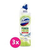 3x DOMESTOS Total Hygiene Lime Fresh WC gel 700 ml