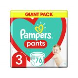 PAMPERS Pants 3 (6-11 kg) 76 ks Midi - plenkové kalhotky