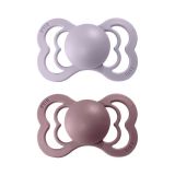 BIBS Supreme dudlíky z přírodního kaučuku 2 ks - vel. 2 Dusky Lilac / Heather BIBS Supreme dudlíky z přírodního kaučuku 2 ks - vel. 2 Dusky Lilac / Heather