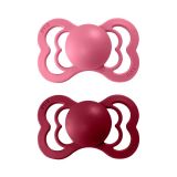 BIBS Supreme dudlíky z přírodního kaučuku 2 ks - vel. 2 Coral / Ruby BIBS Supreme dudlíky z přírodního kaučuku 2 ks - vel. 2 Coral / Ruby