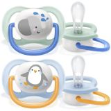 Philips AVENT Šidítko Ultra air Zvířátko 0-6m chlapec, 2 ks Philips AVENT Šidítko Ultra air Zvířátko 0-6m chlapec, 2 ks