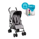 PETITE&MARS Kočárek Musca Shadow Grey + koš na pleny Angelcare PETITE&MARS Kočárek Musca Shadow Grey + koš na pleny Angelcare