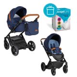 PETITE&MARS Kočárek kombinovaný Rover 2v1 Navy + koš na pleny Angelcare PETITE&MARS Kočárek kombinovaný Rover 2v1 Navy + koš na pleny Angelcare