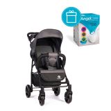 PETITE&MARS Kočárek sportovní Easy Carbon Grey + koš na pleny Angelcare PETITE&MARS Kočárek sportovní Easy Carbon Grey + koš na pleny Angelcare