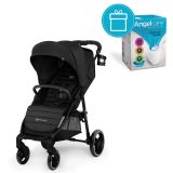 KINDERKRAFT Kočárek sportovní Grande City Black + koš na pleny Angelcare KINDERKRAFT Kočárek sportovní Grande City Black + koš na pleny Angelcare