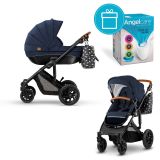 KINDERKRAFT Kočárek kombinovaný Prime 2v1 Deep Navy + koš na pleny Angelcare KINDERKRAFT Kočárek kombinovaný Prime 2v1 Deep Navy + koš na pleny Angelcare