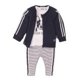 DIRKJE Set 3dílný dl. kalhoty 68 Navy+White+Stripe DIRKJE Set 3dílný dl. kalhoty 68 Navy+White+Stripe