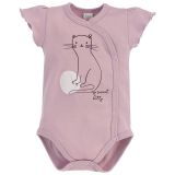 PINOKIO Body na zapínání krátký rukáv Cat Sweet cherry vel. 56 PINOKIO Body na zapínání krátký rukáv Cat Sweet cherry vel. 56