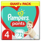 PAMPERS Pants plienkové nohavičky veľ. 4, 72 ks, 9-15 kg