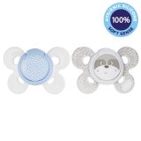 CHICCO Šidítko Physio Comfort silikonové chlapec - tečky/mýval 2 ks, 0-6 m CHICCO Šidítko Physio Comfort silikonové chlapec - tečky/mýval 2 ks, 0-6 m