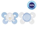 CHICCO Šidítko Physio Comfort silikonové chlapec - méďa/tečky 2 ks, 0-6 m CHICCO Šidítko Physio Comfort silikonové chlapec - méďa/tečky 2 ks, 0-6 m