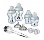 TOMMEE TIPPEE Sada kojeneckých lahviček C2N s kartáčem – šedá TOMMEE TIPPEE Sada kojeneckých lahviček C2N s kartáčem – šedá