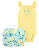 CARTER'S Set 2dílný body tílko, kalhoty kr. Yellow Lemon dívka 9 m, vel. 74 CARTER'S Set 2dílný body tílko, kalhoty kr. Yellow Lemon dívka 9 m, vel. 74