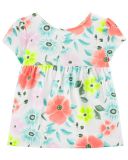 CARTER'S Tunika White Floral dívka 12 m, vel. 80 CARTER'S Tunika White Floral dívka 12 m, vel. 80