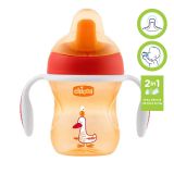 CHICCO Hrneček Training s držadly 200 ml, červený 6 m+ CHICCO Hrneček Training s držadly 200 ml, červený 6 m+