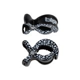 LODGER Klipy na kočárek Swaddle print 2balení Black-Dot LODGER Klipy na kočárek Swaddle print 2balení Black-Dot