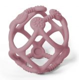 BABYONO Kousátko silikonové Ortho míček 0 m+ pink BABYONO Kousátko silikonové Ortho míček 0 m+ pink