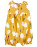 CARTER'S Overal bez rukávů Yellow Floral dívka 6 m, vel. 68 CARTER'S Overal bez rukávů Yellow Floral dívka 6 m, vel. 68