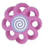 NUBY Kousátko kulička silikonová 3m + růžová NUBY Kousátko kulička silikonová 3m + růžová