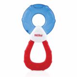 NUBY Kousátko chladící s destilovanou vodou 3m + modro-červená NUBY Kousátko chladící s destilovanou vodou 3m + modro-červená
