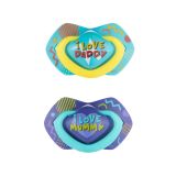 CANPOL BABIES Set symetrických silikonových dudlíků 6-18m Neon love modrý CANPOL BABIES Set symetrických silikonových dudlíků 6-18m Neon love modrý