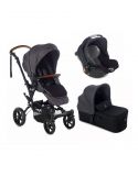 JANÉ Kočárek kombinovaný Crosswalk R + Micro + Koos i-size R1 Cold Black JANÉ Kočárek kombinovaný Crosswalk R + Micro + Koos i-size R1 Cold Black